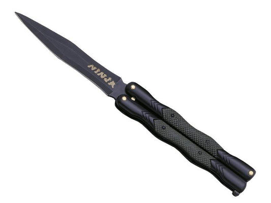 Cudeman all black butterfly knife