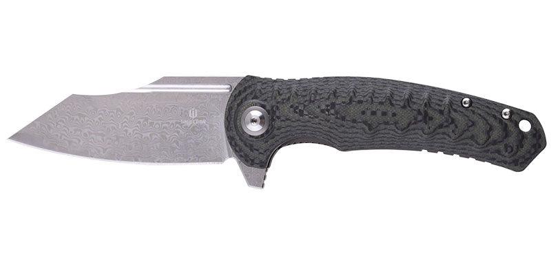 Damascus shieldon tranchodon knife