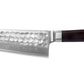 Japanese Bunka Damascus Santoku Kitchen Knife