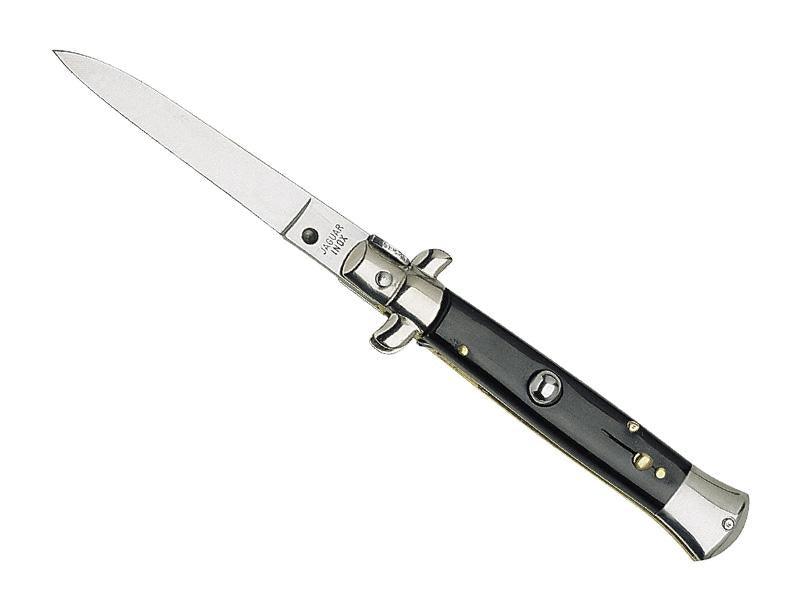 Italian black stopcock pocket knife 15cm