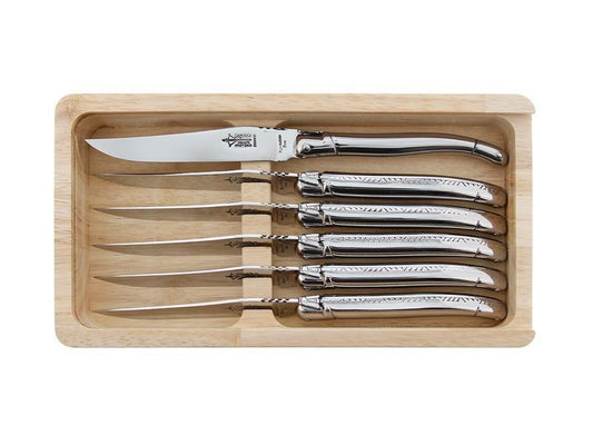 G David stainless steel table knife set of 6