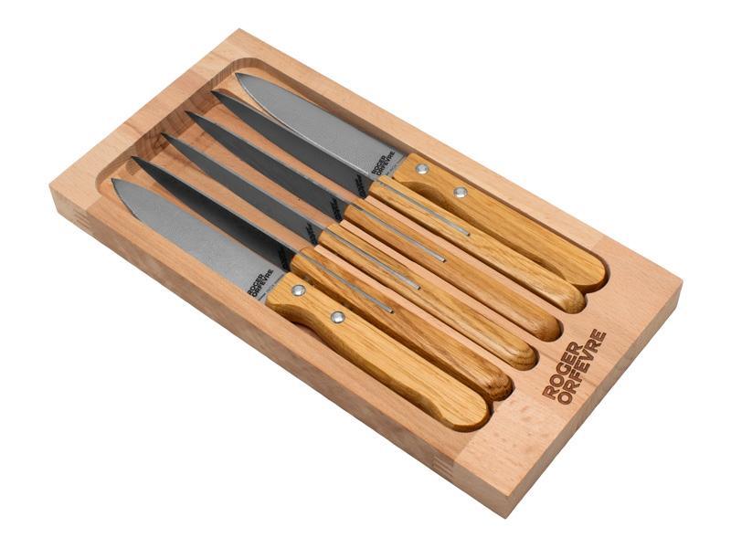 Stainless steel steak table knife set of 6