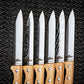 Stainless steel steak table knife set of 6