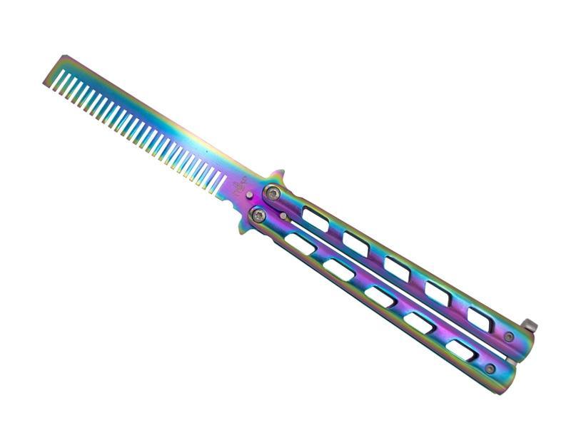 Third Rainbow Comb Butterfly Knife