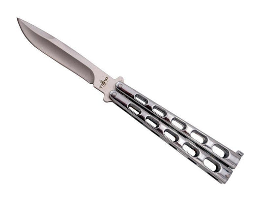 Silver butterfly knife third