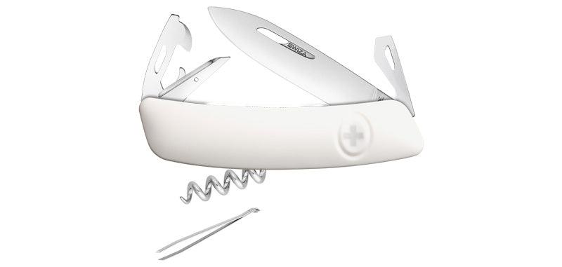 White Swiss Army Knife Corkscrew