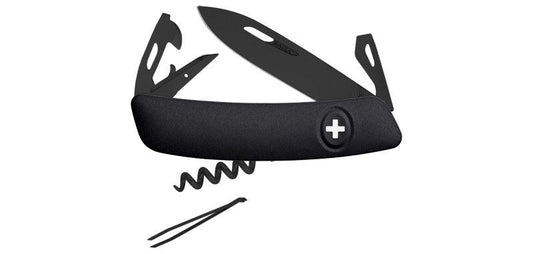 Black swiss army knife swiza 11 functions