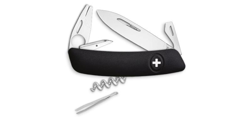 Swiss Army Knife Tick Tool Black