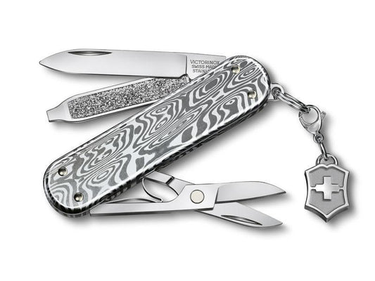 Victorinox classic damascus knife shiny 58mm