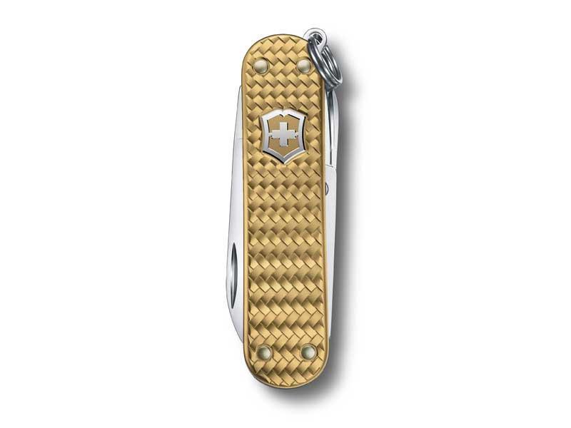 Victorinox classic precious alox brass gold knife 58mm