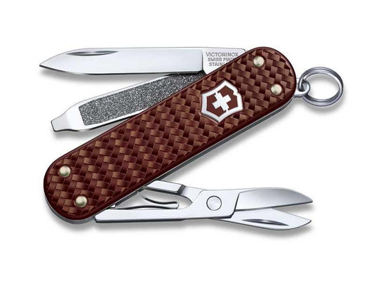 Victorinox classic sc precious alox hazel brown knife 58mm