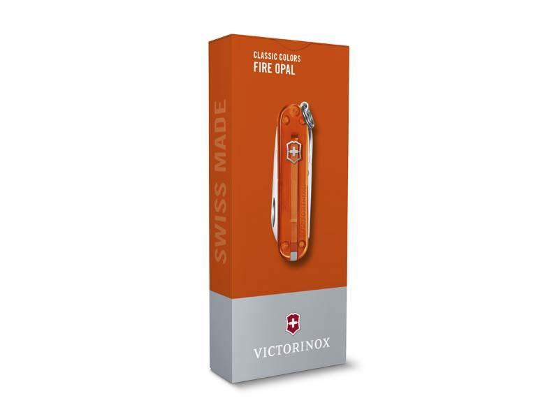 Victorinox classic translucent fire opal knife 58mm