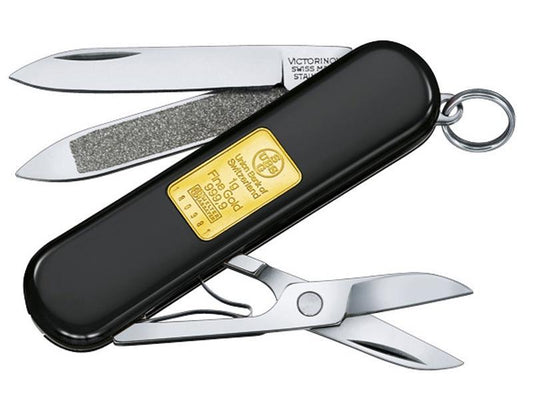 Victorinox black classic gold ingot knife 58mm