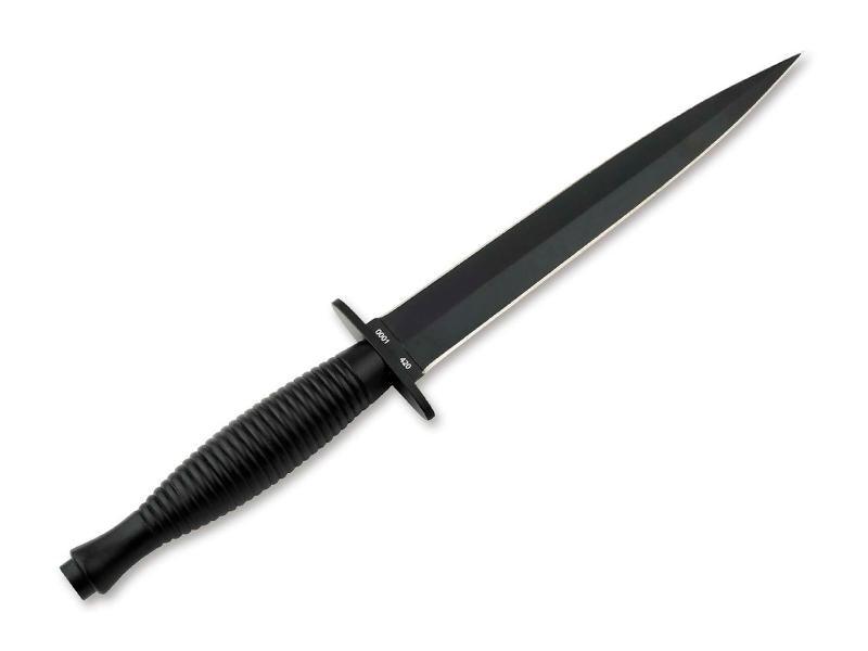 Black stainless steel dagger