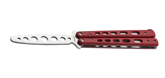 RED TRAINING BUTTERFLY KNIFE