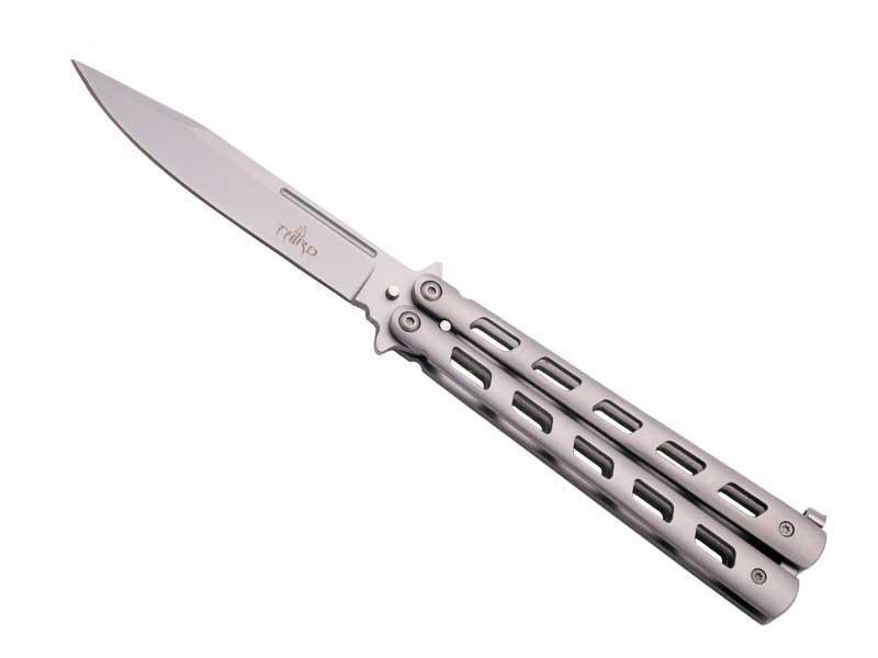 PRO SILVER BUTTERFLY KNIFE