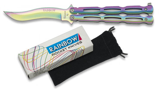 Rainbow butterfly knife