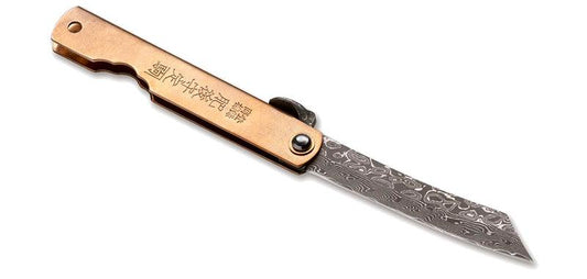 Higonokami gold knife