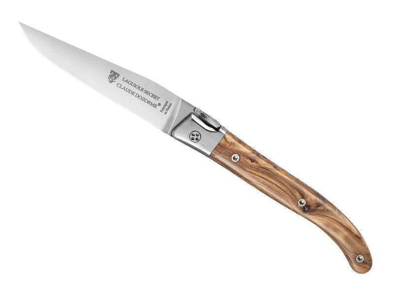 Laguiole knife dozorme secret olive tree