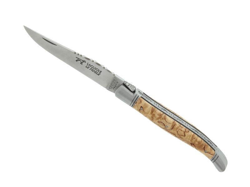 Laguiole knife the faithful birch 12cm