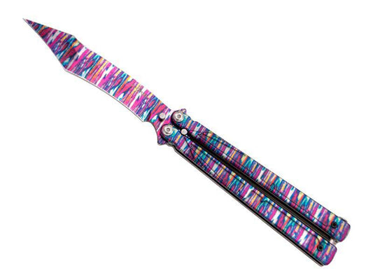 Rainbow butterfly knife