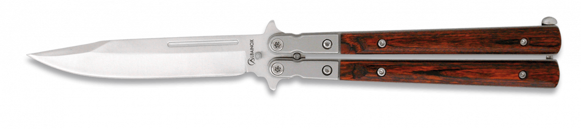 Wooden training butterfly knife