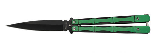 Green butterfly knife