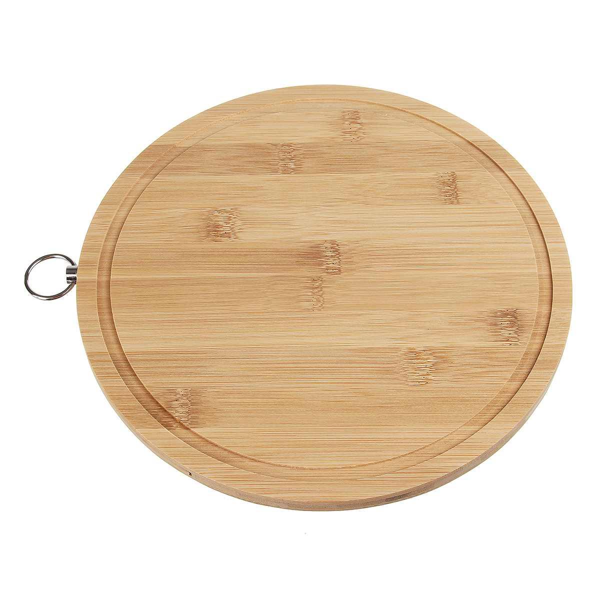 ROUND WOODEN CUTTING BOARD