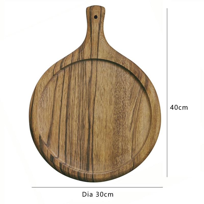 ROUND WOODEN CUTTING BOARD