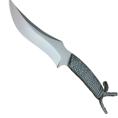 FIXED BLADE KNIFE WITH ROPE HANDLE