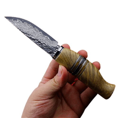 JUNGLE WOOD FIXED BLADE KNIFE 