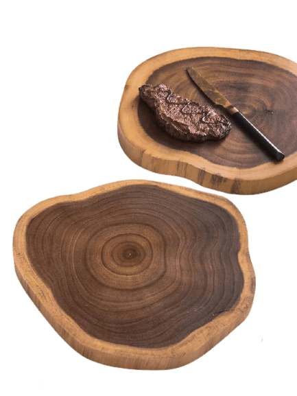 NATURAL ACACIA STUMP CUTTING BOARD